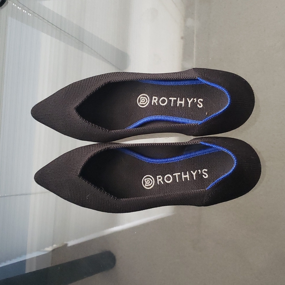 Rothy's Black Pointed Flats